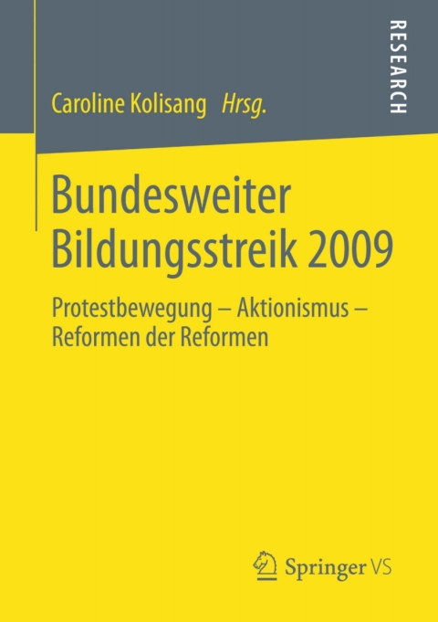 Cover image for book Bundesweiter Bildungsstreik 2009
