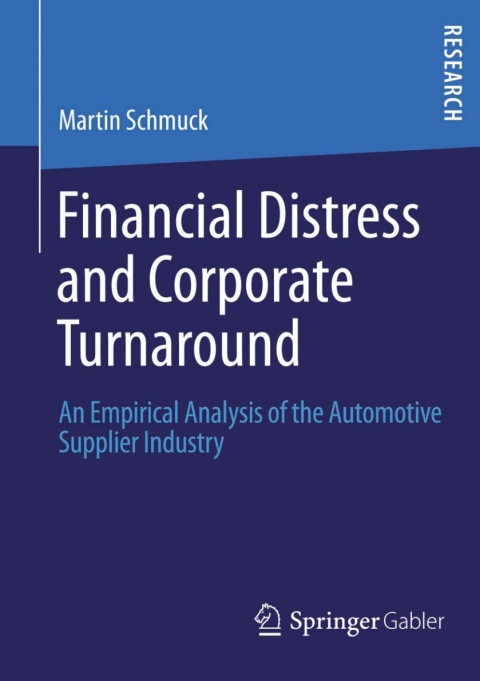 Cover image for book Financial Distress and Corporate Turnaround