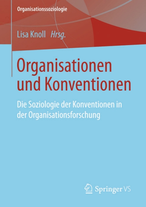 Cover image for book Organisationen und Konventionen