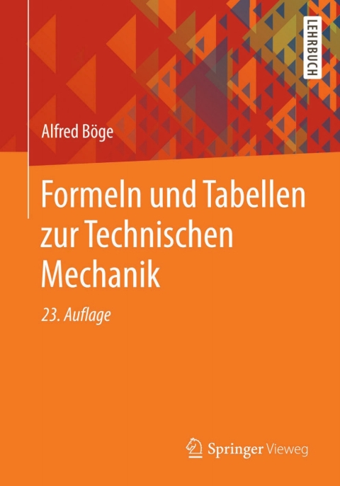Cover image for book Formeln und Tabellen zur Technischen Mechanik