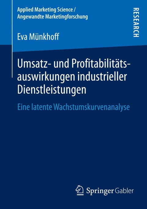 Cover image for book Umsatz- und Profitabilitätsauswirkungen industrieller Dienstleistungen