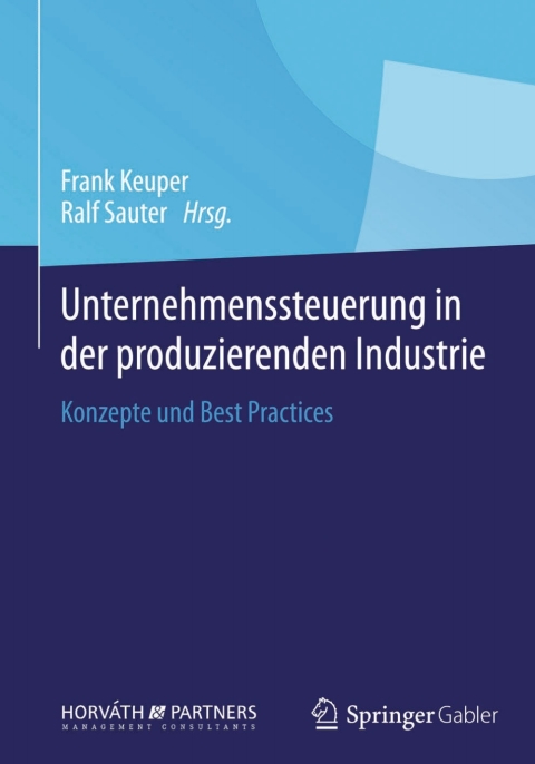 Cover image for book Unternehmenssteuerung in der produzierenden Industrie