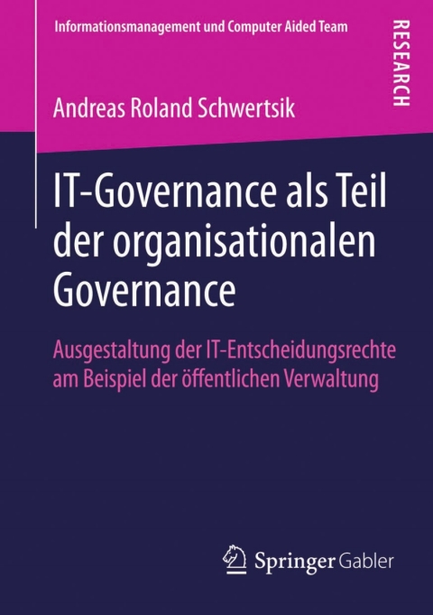 Cover image for book IT-Governance als Teil der organisationalen Governance