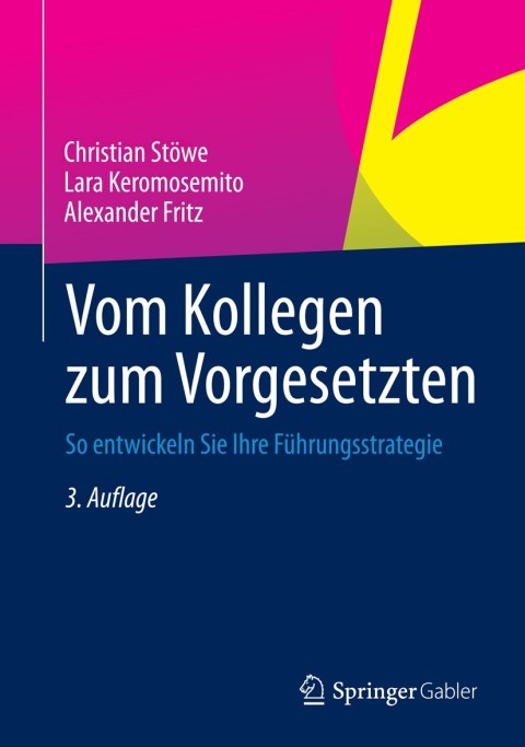 Cover image for book Vom Kollegen zum Vorgesetzten