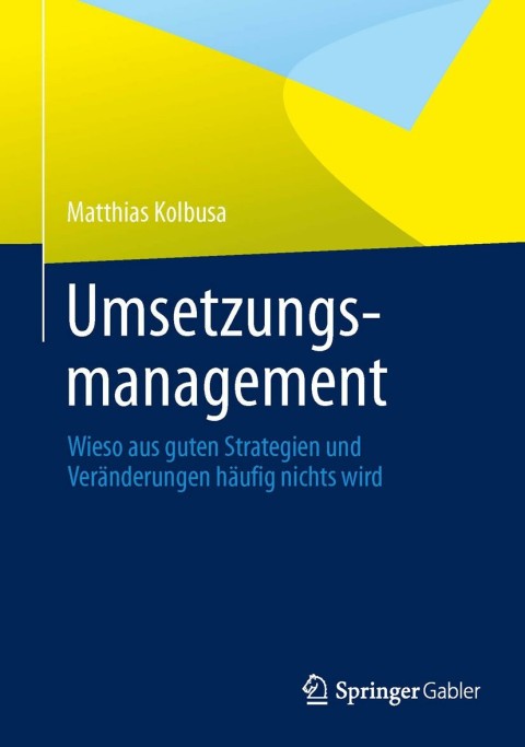 Cover image for book Umsetzungsmanagement