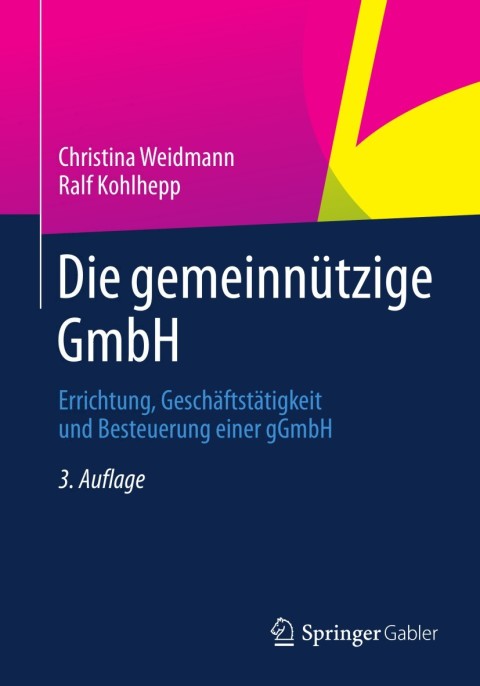 Cover image for book Die gemeinnützige GmbH