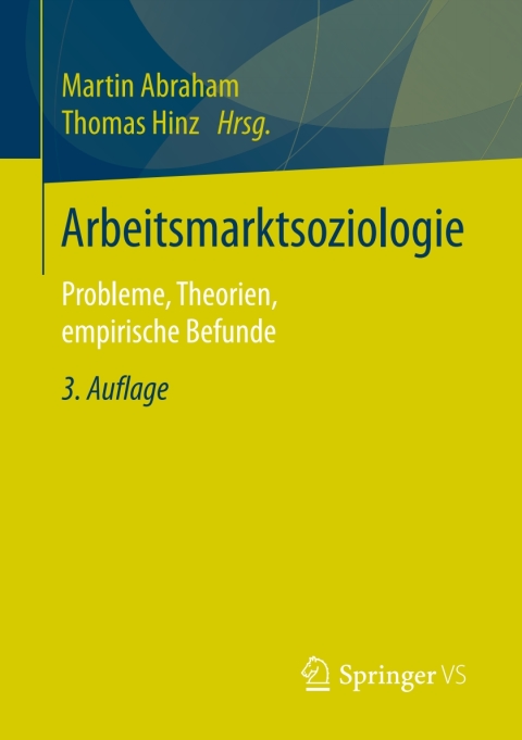 Cover image for book Arbeitsmarktsoziologie