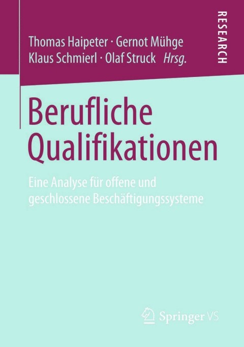 Cover image for book Berufliche Qualifikationen