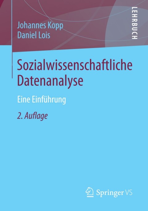 Cover image for book Sozialwissenschaftliche Datenanalyse