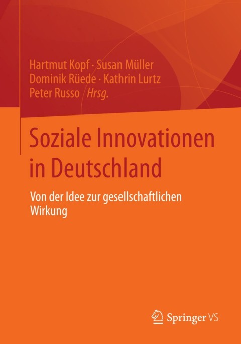 Cover image for book Soziale Innovationen in Deutschland