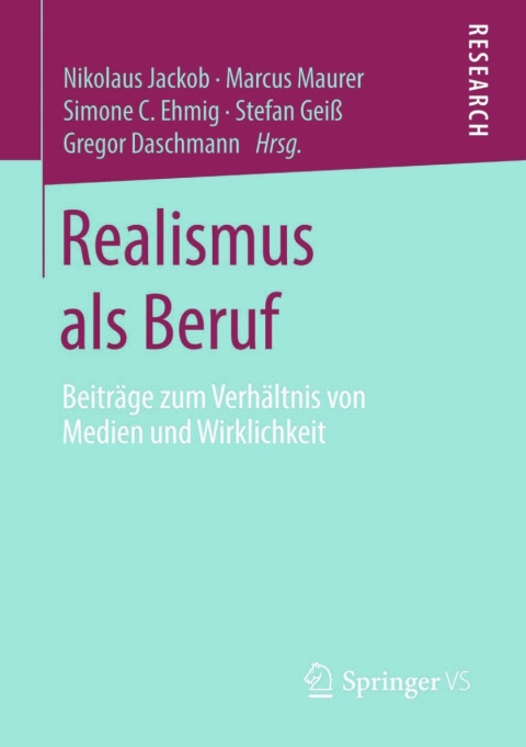 Cover image for book Realismus als Beruf