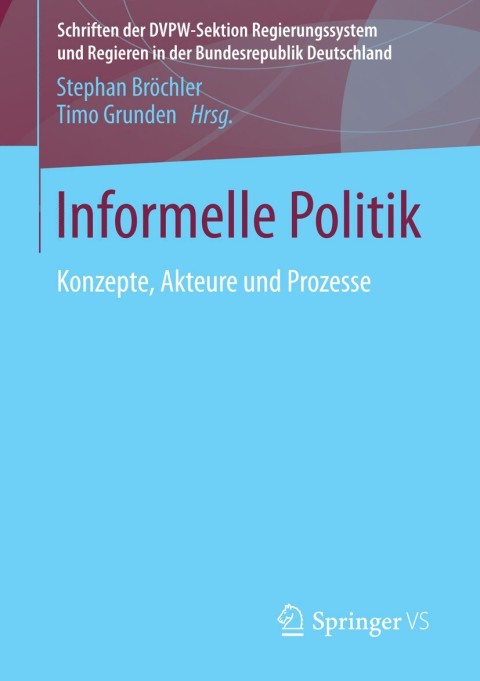 Cover image for book Informelle Politik