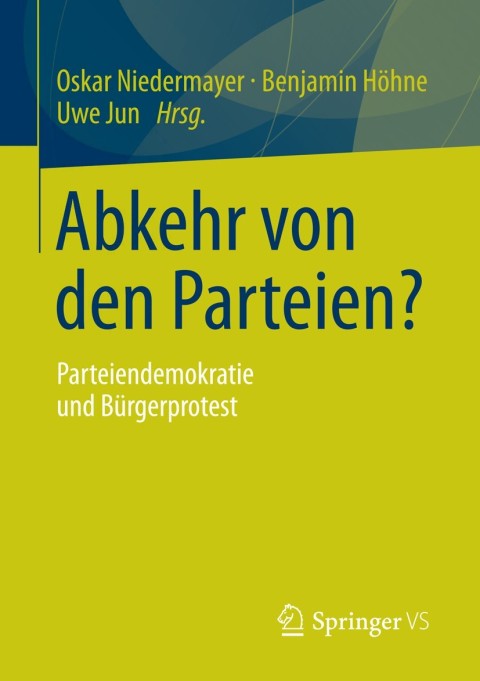 Cover image for book Abkehr von den Parteien?