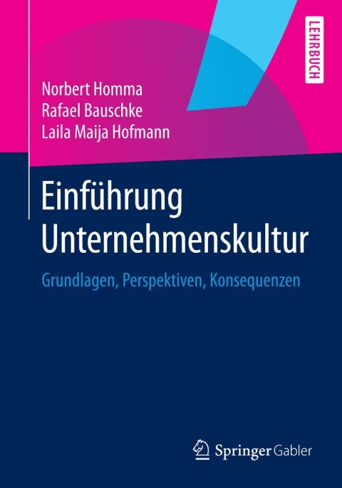 Cover image for book Einführung Unternehmenskultur