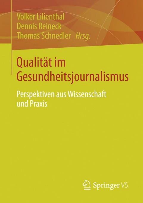 Cover image for book Qualität im Gesundheitsjournalismus