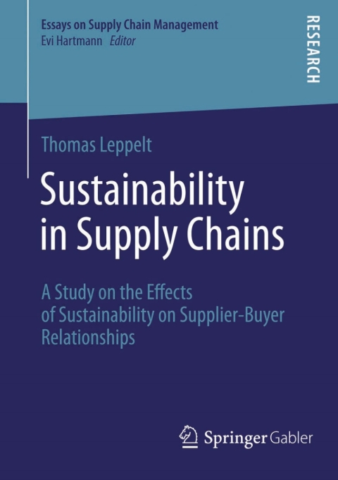 Cover image for book Sustainability in Supply Chains