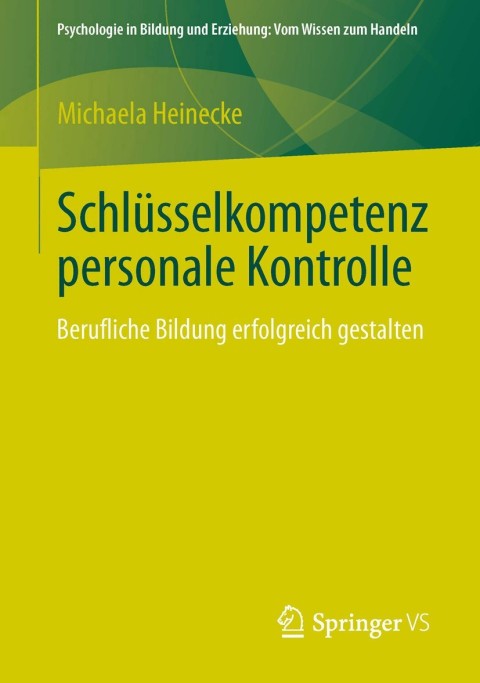 Cover image for book Schlüsselkompetenz personale Kontrolle