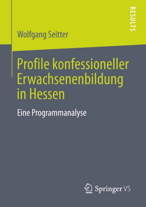 Cover image for book Profile konfessioneller Erwachsenenbildung in Hessen
