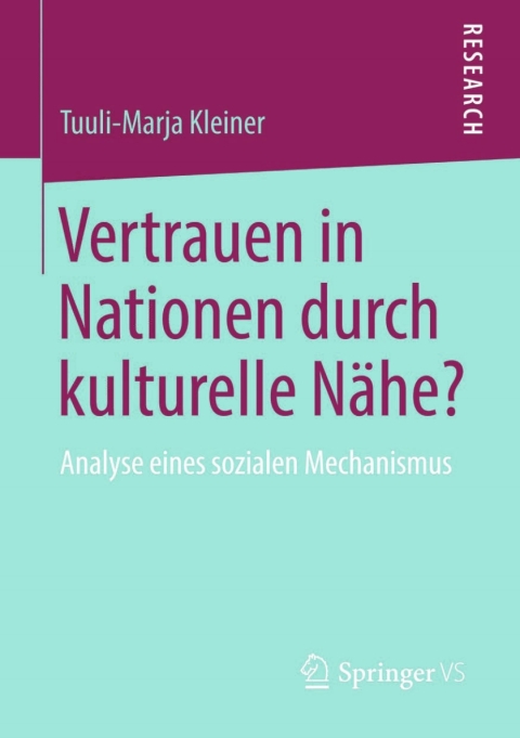 Cover image for book Vertrauen in Nationen durch kulturelle Nähe?