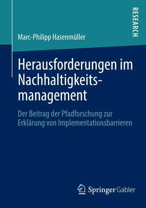 Cover image for book Herausforderungen im Nachhaltigkeitsmanagement