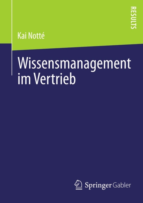 Cover image for book Wissensmanagement im Vertrieb