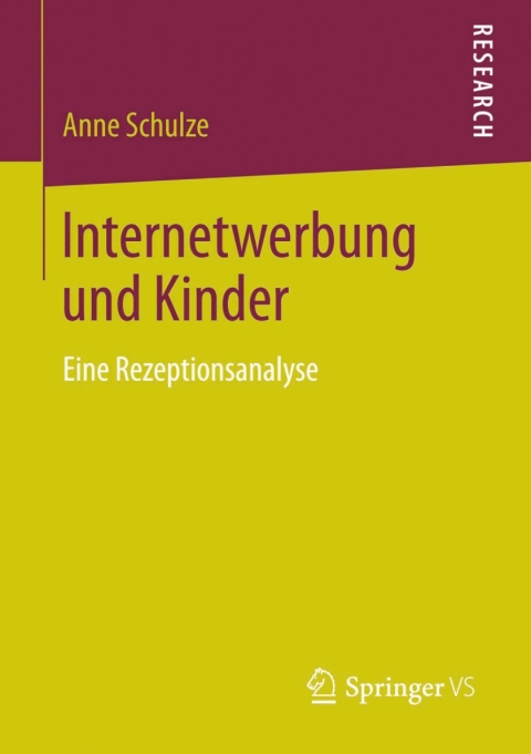 Cover image for book Internetwerbung und Kinder