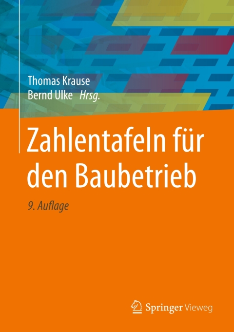Cover image for book Zahlentafeln für den Baubetrieb