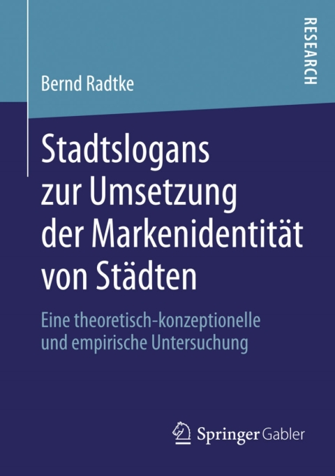 Cover image for book Stadtslogans zur Umsetzung der Markenidentität von Städten