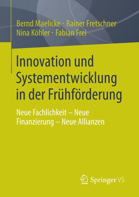 Cover image for book Innovation und Systementwicklung in der Frühförderung