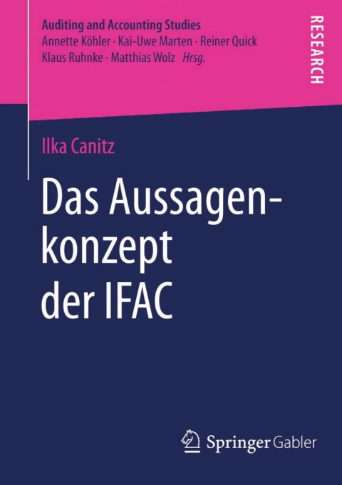 Cover image for book Das Aussagenkonzept der IFAC