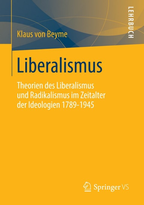 Cover image for book Liberalismus