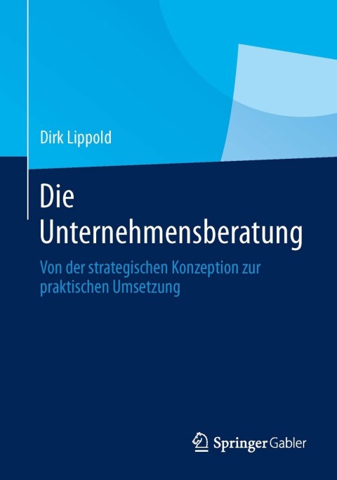 Cover image for book Die Unternehmensberatung