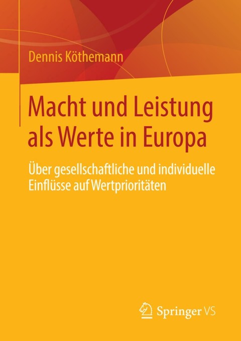 Cover image for book Macht und Leistung als Werte in Europa