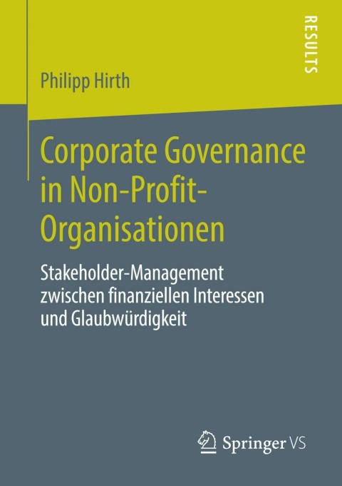 Cover image for book Corporate Governance in Non-Profit-Organisationen