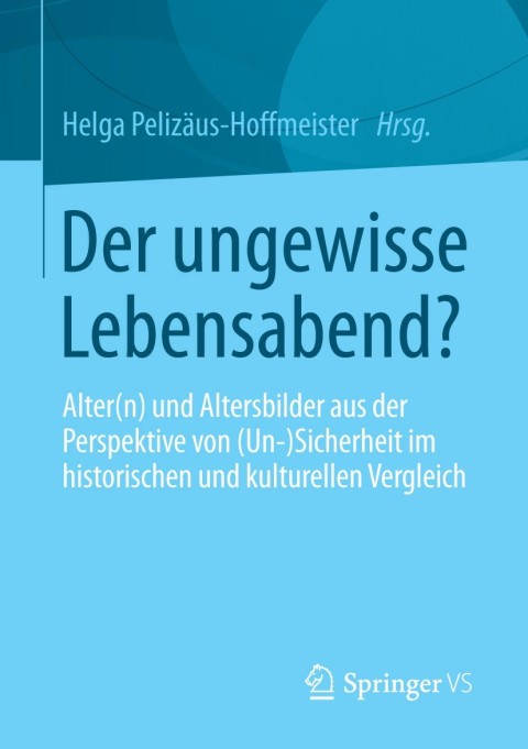 Cover image for book Der ungewisse Lebensabend?