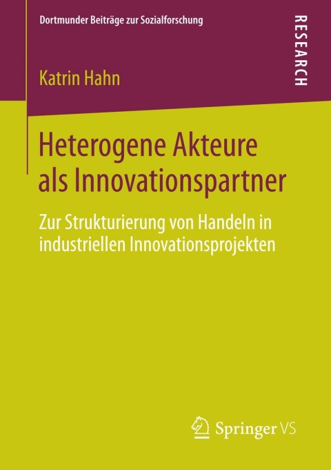 Cover image for book Heterogene Akteure als Innovationspartner