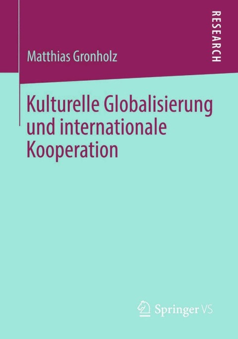 Cover image for book Kulturelle Globalisierung und internationale Kooperation