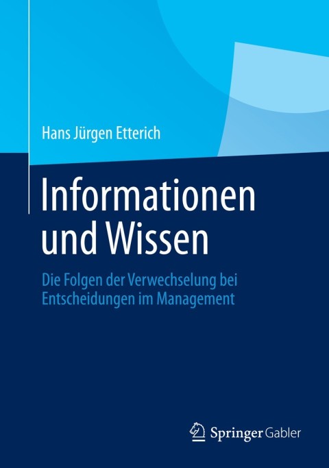Cover image for book Informationen und Wissen