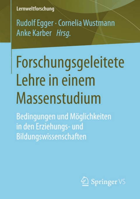 Cover image for book Forschungsgeleitete Lehre in einem Massenstudium