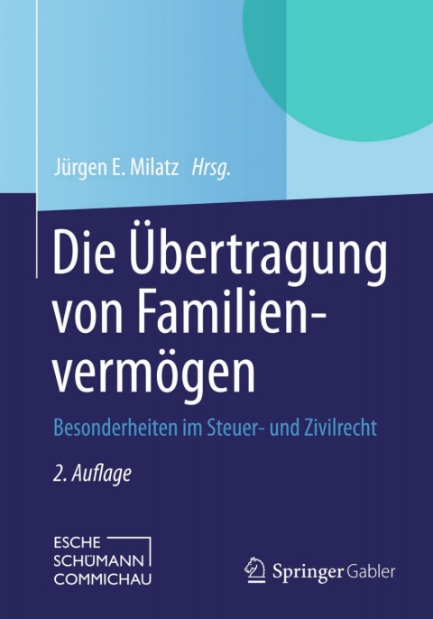 Cover image for book Die Übertragung von Familienvermögen