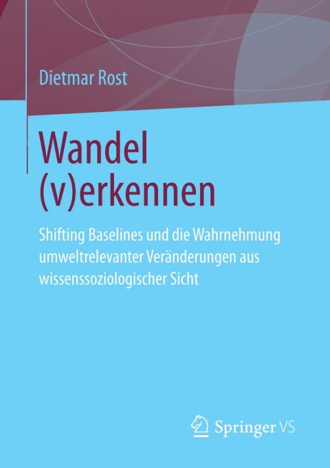 Cover image for book Wandel (v)erkennen