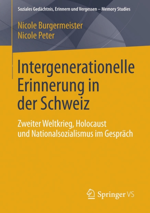 Cover image for book Intergenerationelle Erinnerung in der Schweiz