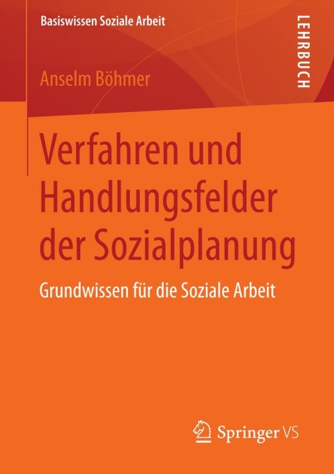 Cover image for book Verfahren und Handlungsfelder der Sozialplanung
