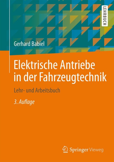Cover image for book Elektrische Antriebe in der Fahrzeugtechnik