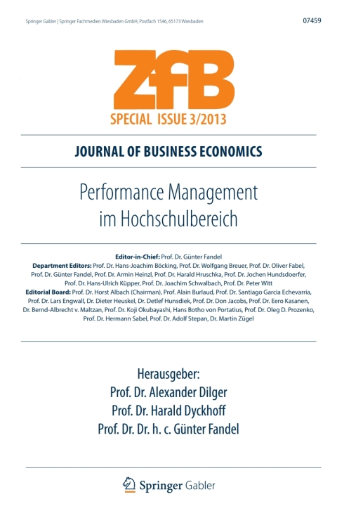 Cover image for book Performance Management im Hochschulbereich