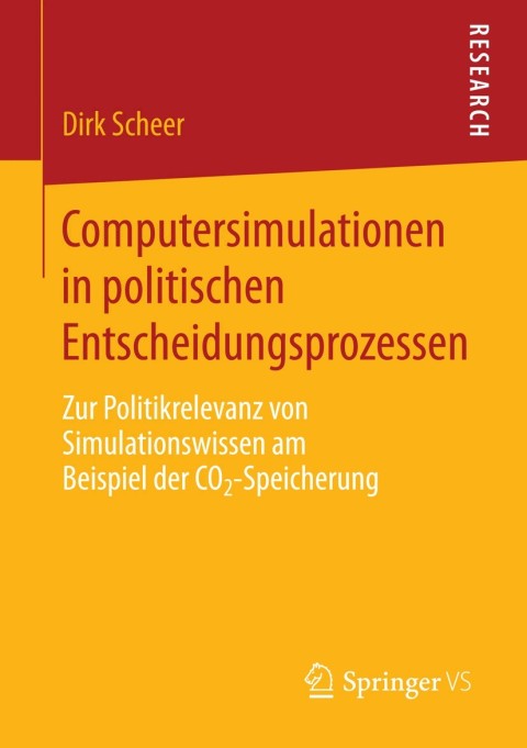 Cover image for book Computersimulationen in politischen Entscheidungsprozessen