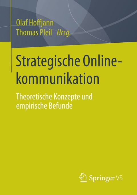 Cover image for book Strategische Onlinekommunikation