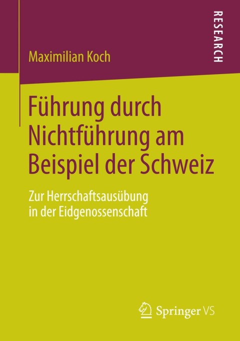 Cover image for book Führung durch Nichtführung am Beispiel der Schweiz