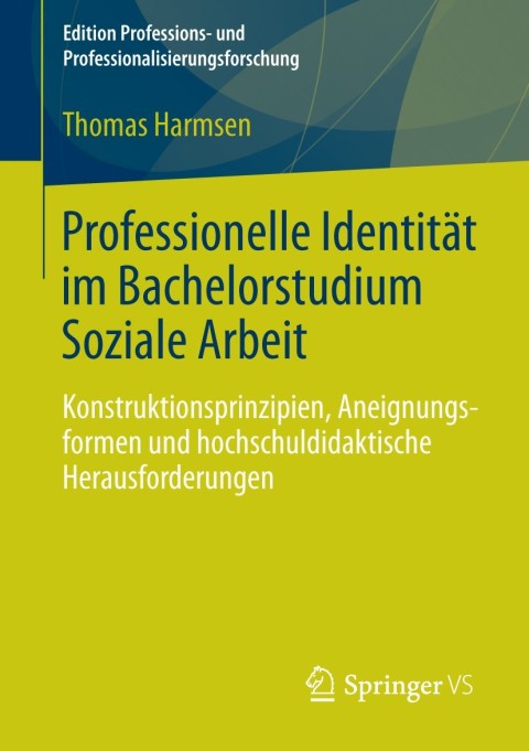 Cover image for book Professionelle Identität im Bachelorstudium Soziale Arbeit
