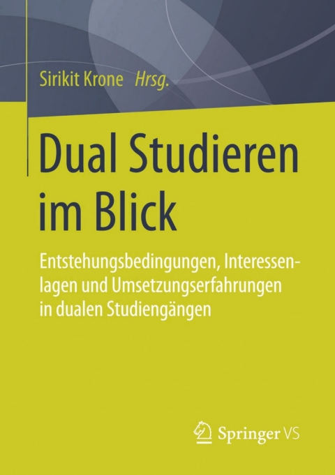 Cover image for book Dual Studieren im Blick